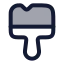 Brushcleaning icon with duotone rounded style
