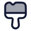 Brushcleaning icon with duotone rounded style
