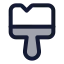 Brushcleaning icon with duotone standard style