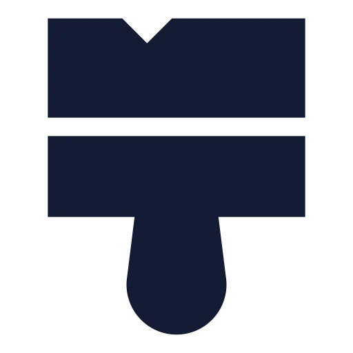 Brush Cleaning Icon in Solid Sharp style