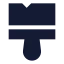 Brushcleaning icon with solid sharp style