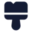 Brushcleaning icon with solid standard style
