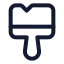 Brushcleaning icon with stroke standard style
