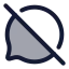 Bubblechatblocked icon with duotone rounded style