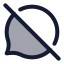 Bubblechatblocked icon with duotone standard style