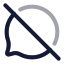 Bubblechatblocked icon with twotone rounded style