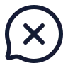 Bubble Chat Cancel icon preview