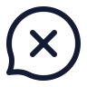 Bubble Chat Cancel icon preview