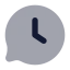 Bubblechatdelay icon with bulk rounded style
