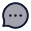 Bubblechat icon with duotone standard style