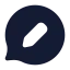 Bubblechatedit icon with solid standard style