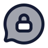 Bubble Chat Lock icon preview