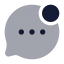 Bubblechatnotification icon with bulk rounded style