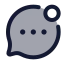 Bubblechatnotification icon with duotone rounded style