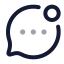 Bubblechatnotification icon with twotone rounded style