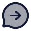 Bubblechatoutcome icon with duotone rounded style