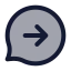 Bubblechatoutcome icon with duotone standard style