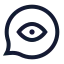 Bubblechatpreview icon with stroke sharp style