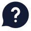 Bubblechatquestion icon with solid sharp style