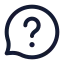 Bubblechatquestion icon with stroke standard style