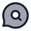 Bubblechatsearch icon with duotone standard style