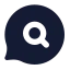 Bubblechatsearch icon with solid standard style