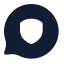 Bubblechatsecure icon with solid standard style