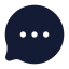 Bubblechat icon with solid rounded style