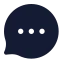 Bubble Chat icon with stroke standard style