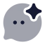 Bubblechatspark icon with bulk rounded style