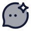 Bubblechatspark icon with duotone standard style