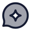 Bubblechatspark icon with duotone standard style