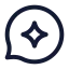 Bubblechatspark icon with stroke standard style
