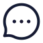 Bubblechat icon with stroke standard style