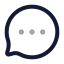 Bubblechat icon with twotone rounded style
