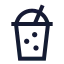 Bubbletea icon with stroke sharp style