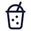 Bubbletea icon with stroke standard style
