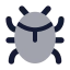 Bug icon with bulk rounded style