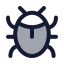 Bug icon with duotone rounded style