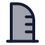 Building icon with duotone standard style