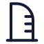Building icon with stroke standard style