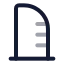Building icon with twotone rounded style