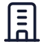 Building icon with stroke standard style