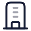 Building icon with twotone rounded style