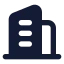 Building icon with solid standard style
