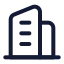 Building icon with stroke standard style