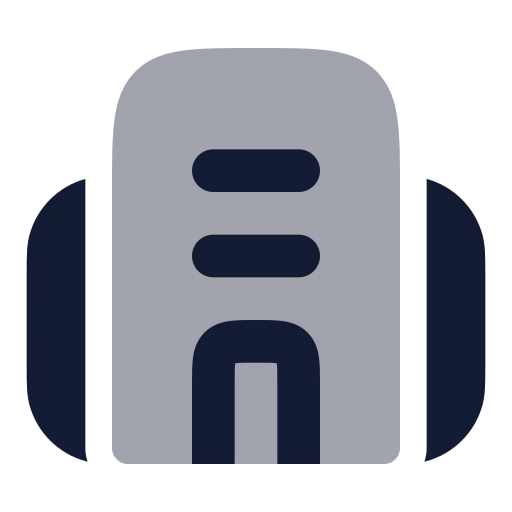 Building 2 Icon in Bulk Rounded style