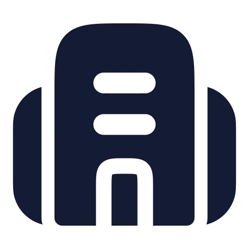 Building 2 Icon in Solid Rounded style