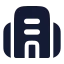 Building 2 icon with solid rounded style