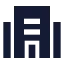 Building 2 icon with solid sharp style